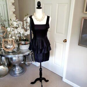 NWOT H&M black short, fitted, sleeveless dress